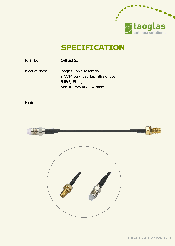 CAB0121_9015120.PDF Datasheet