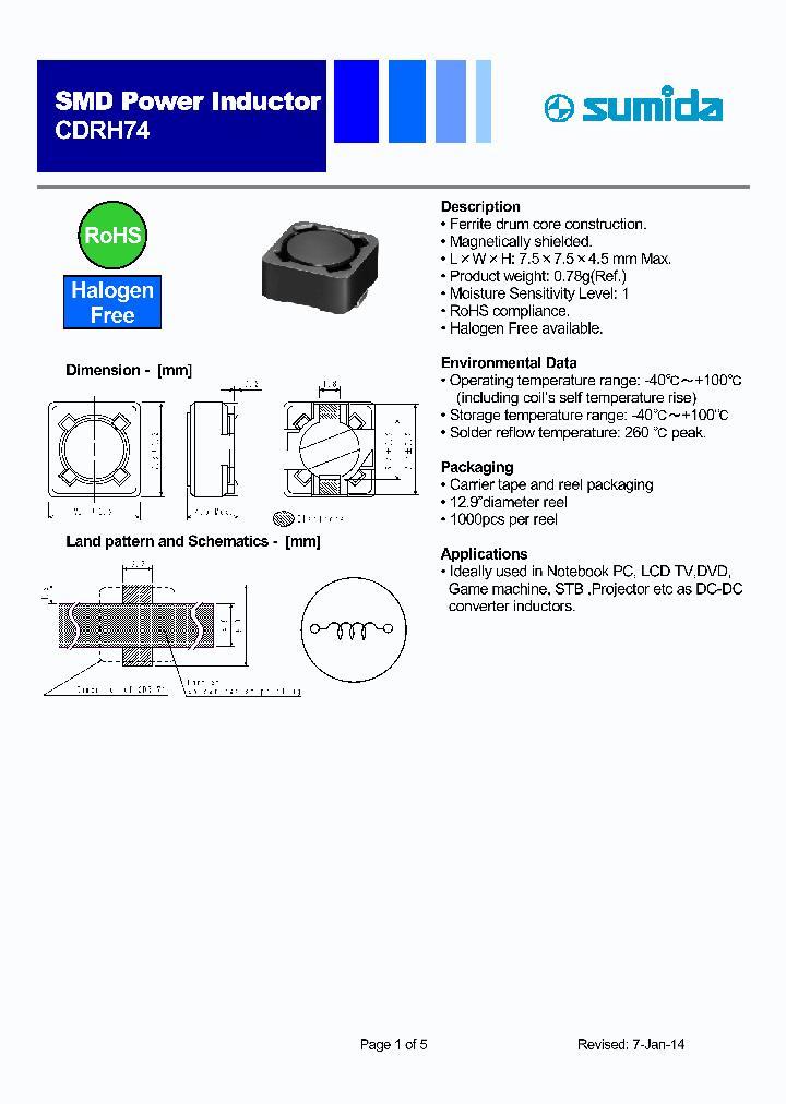 CDRH74NP-470MC-B_9015546.PDF Datasheet