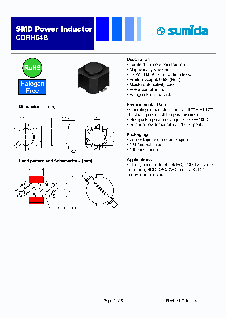 CDRH64BNP-470MC-B_9015550.PDF Datasheet