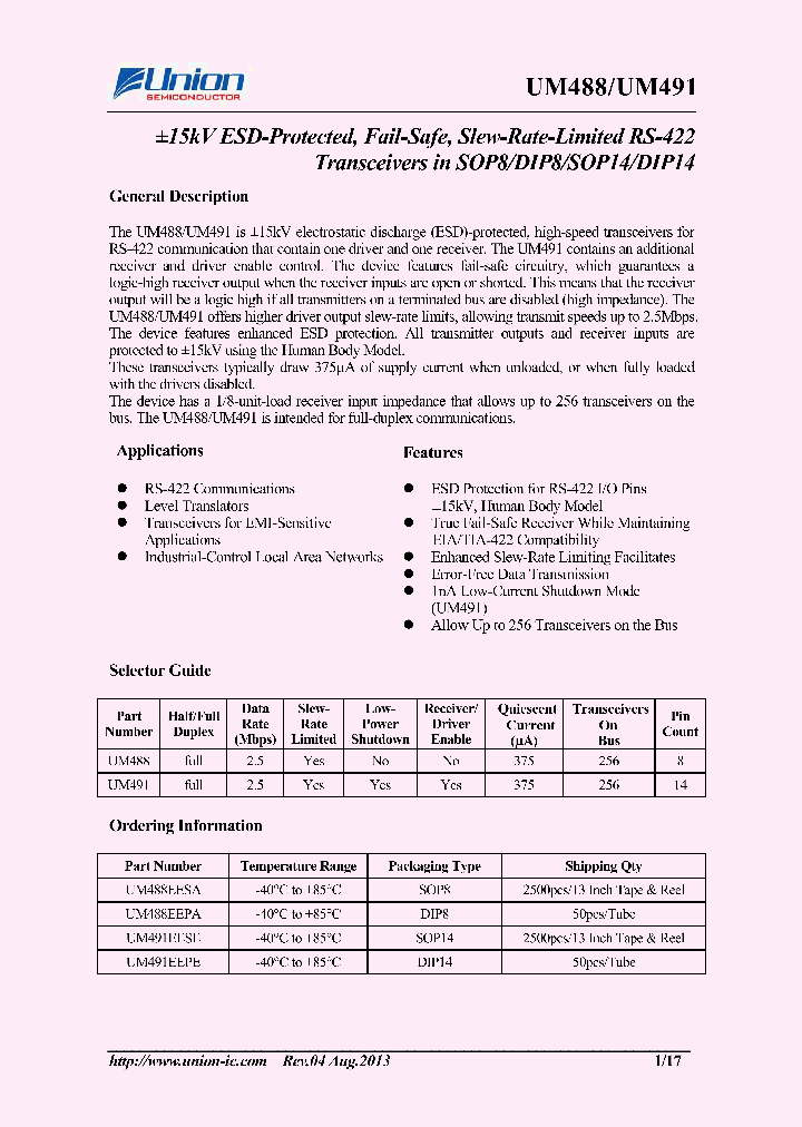 UM488EEPA_9015663.PDF Datasheet