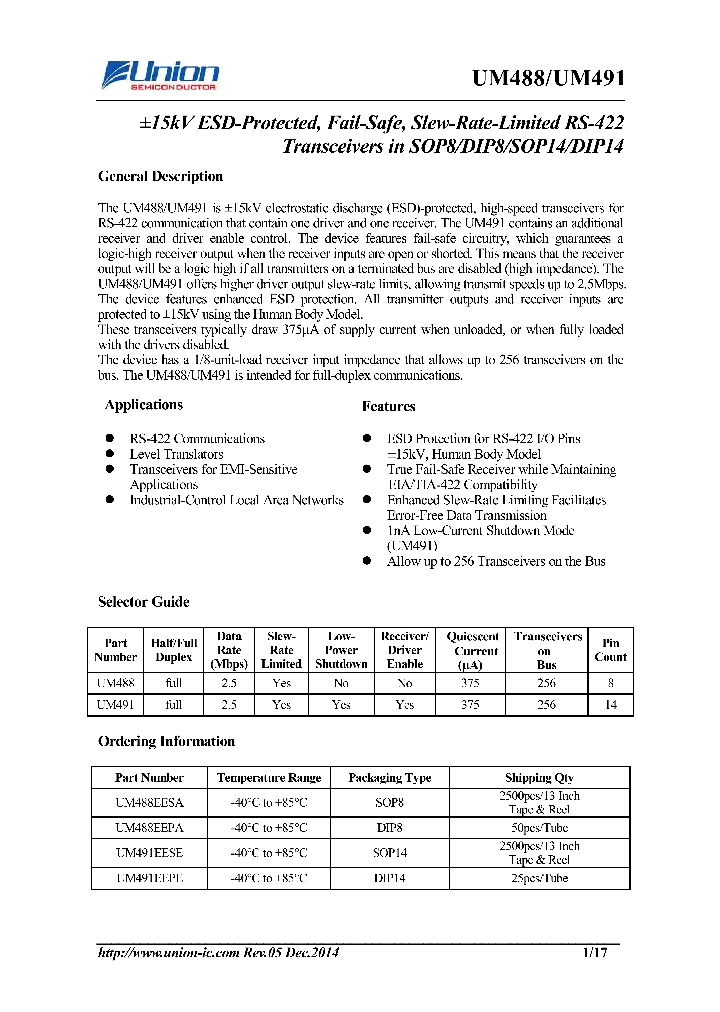 UM488EEPA_9015664.PDF Datasheet