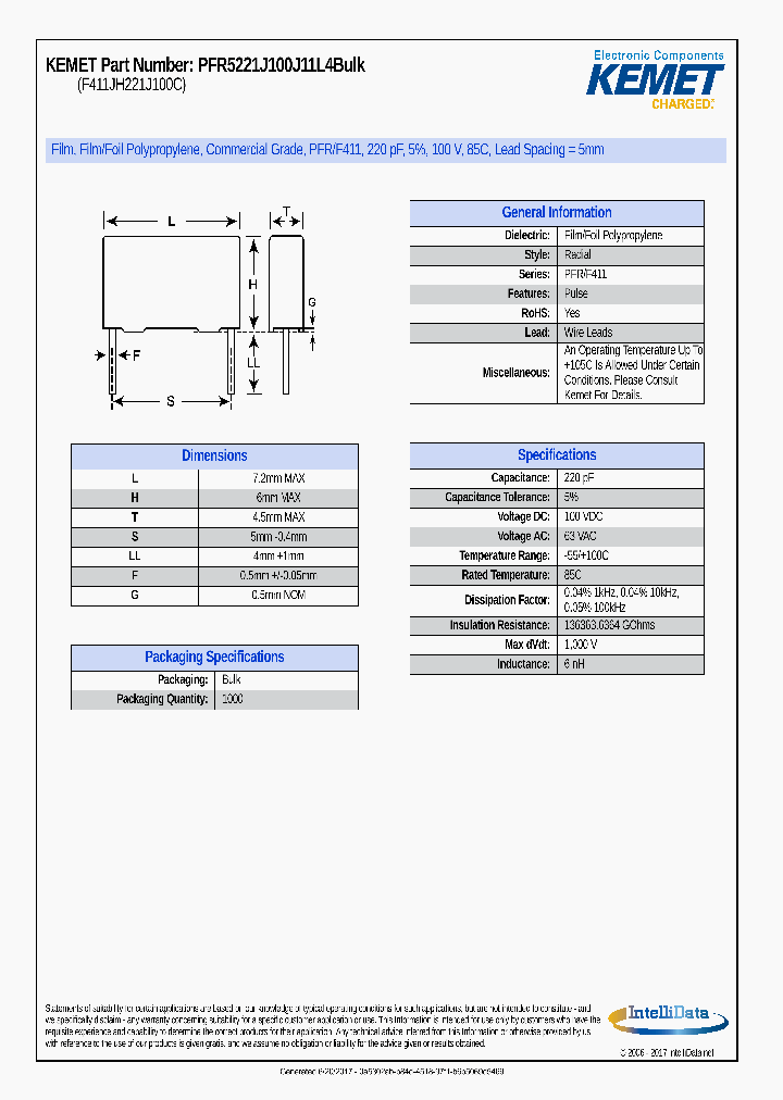 PFR5221J100J11L4BULK_9015770.PDF Datasheet