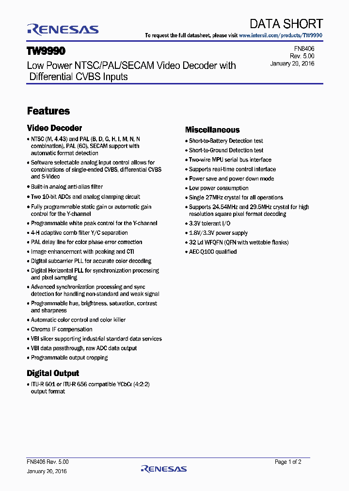 TW9990_9015861.PDF Datasheet