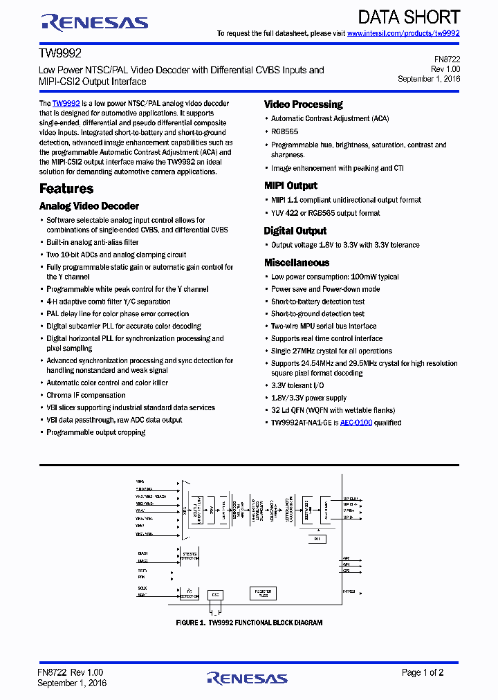 TW9992_9015862.PDF Datasheet
