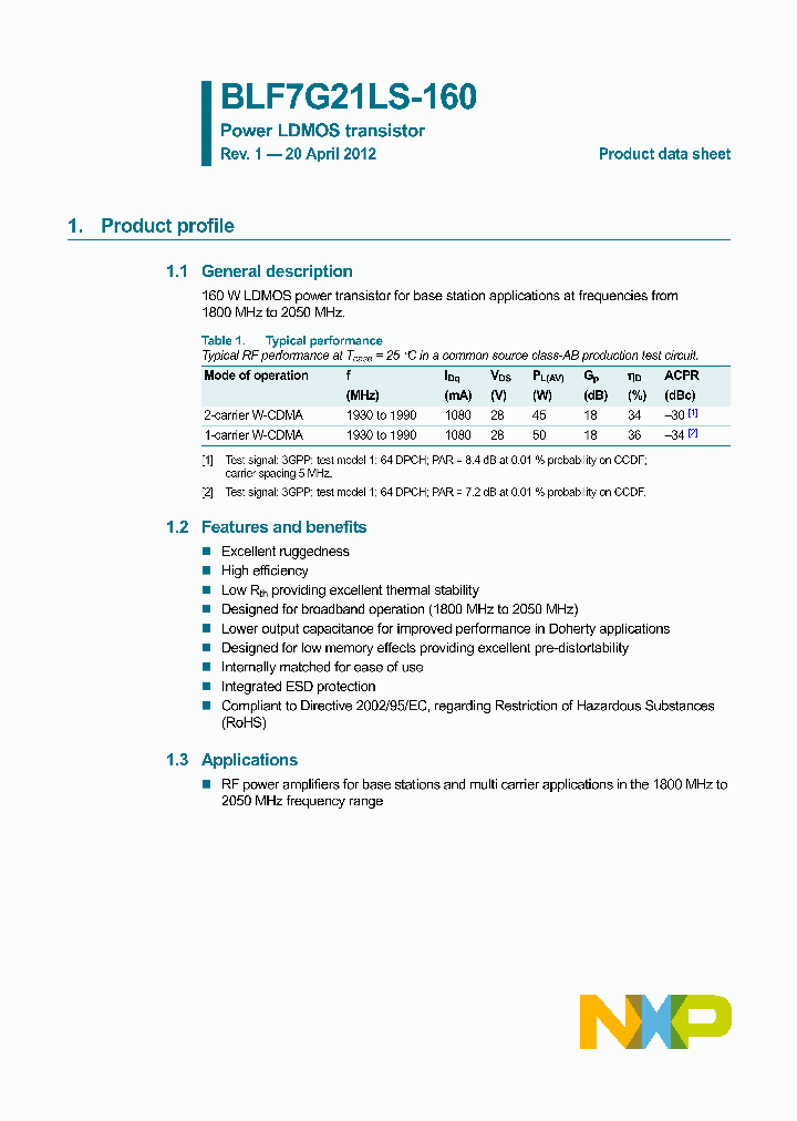 BLF7G21LS-160-15_9015866.PDF Datasheet