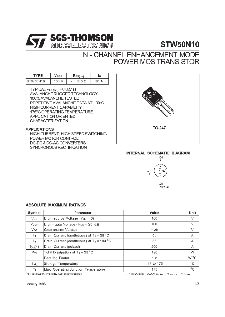 STW50N10_9015966.PDF Datasheet