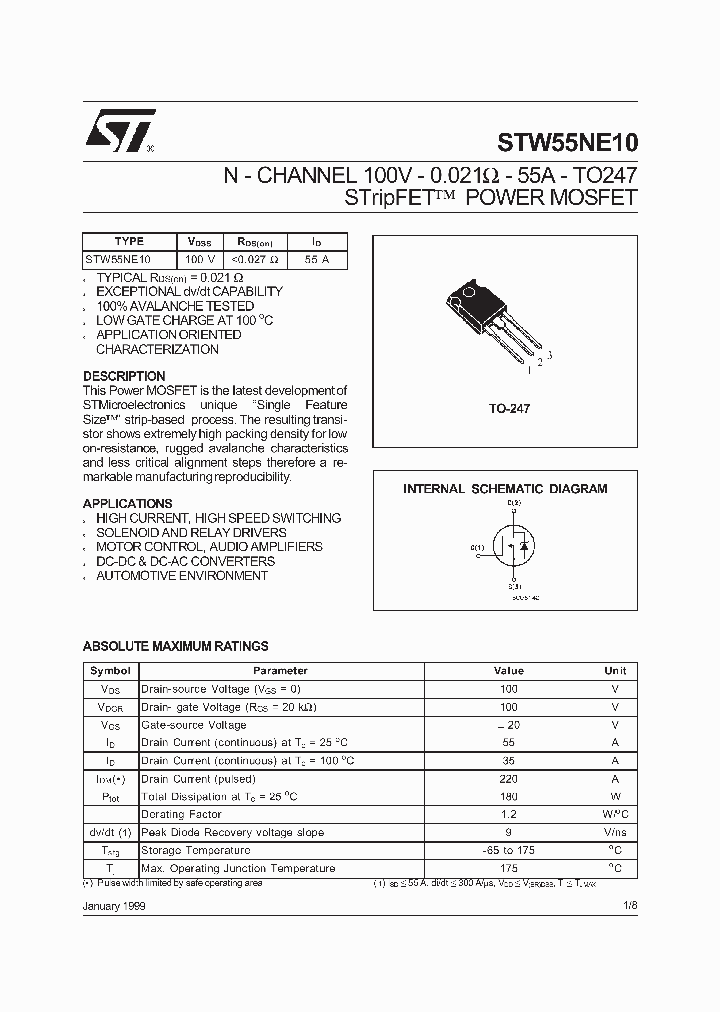 STW55NE10_9015967.PDF Datasheet