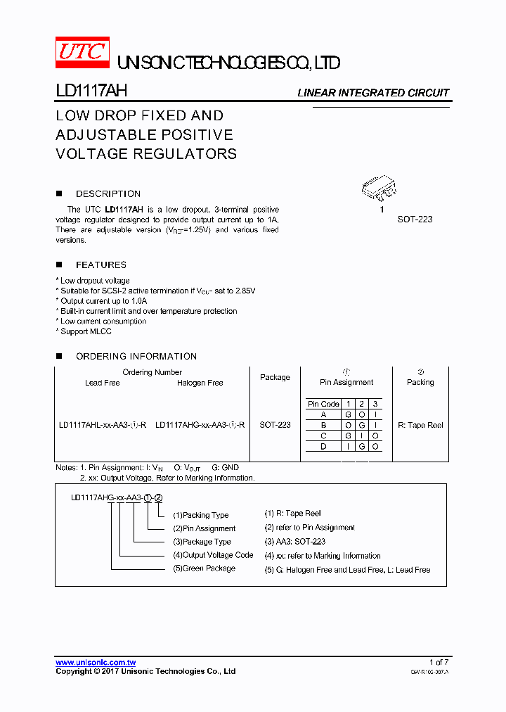 LD1117AHG-33-AA3-A-R_9015905.PDF Datasheet