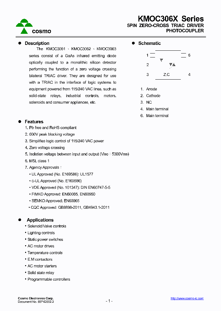 KMOC3063TLD_9016183.PDF Datasheet