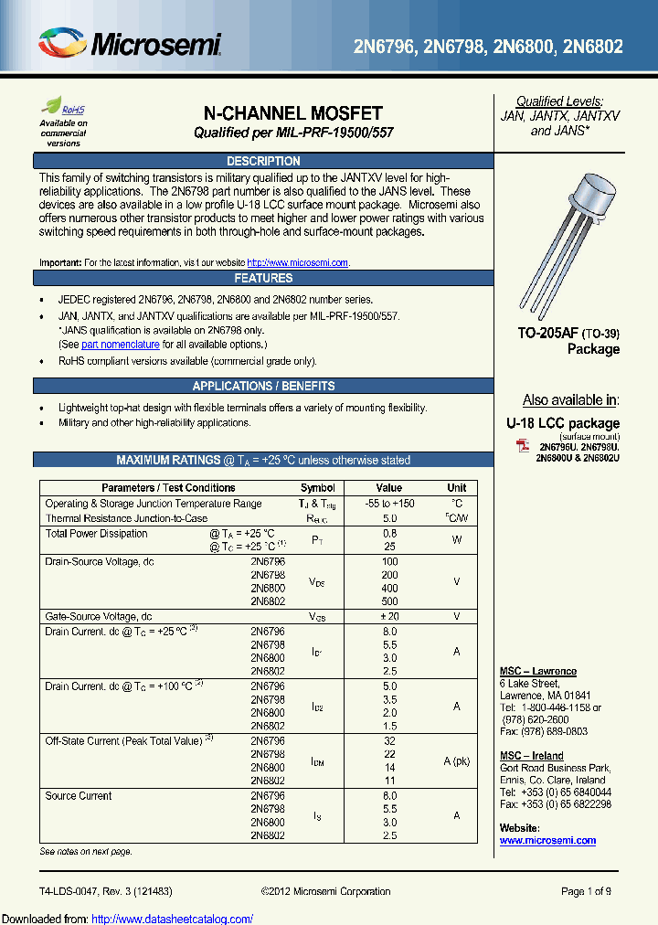 2N6796E3_9016240.PDF Datasheet