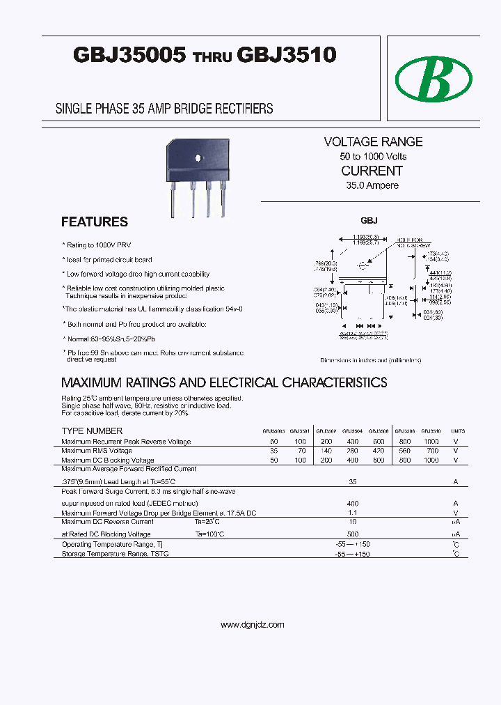 GBJ35005_9016517.PDF Datasheet