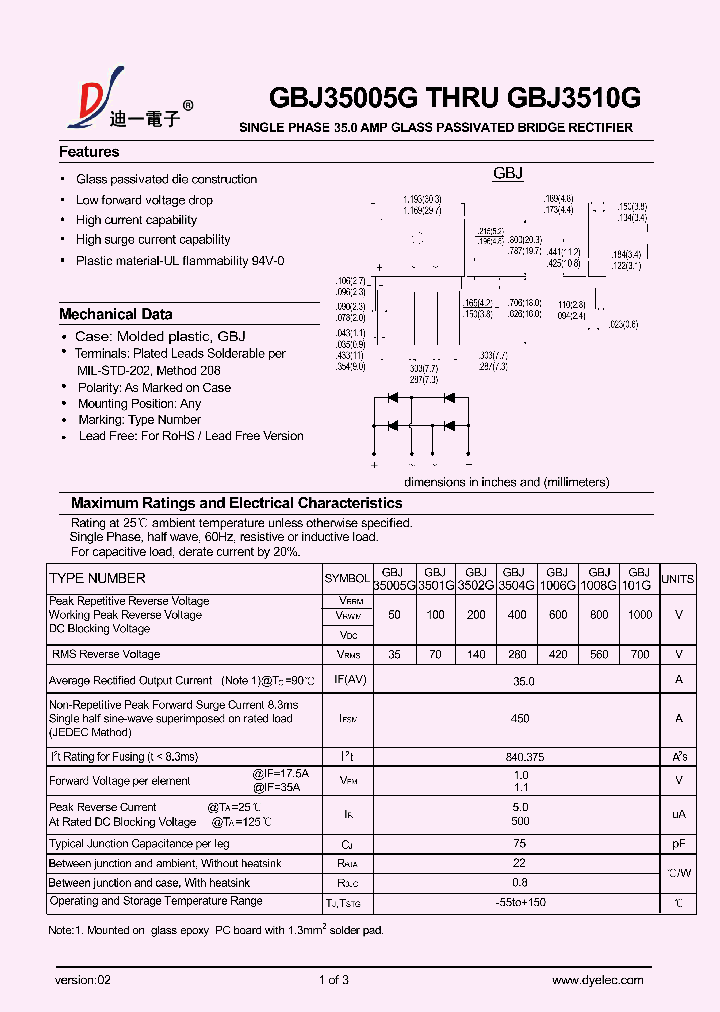 GBJ35005G_9016522.PDF Datasheet