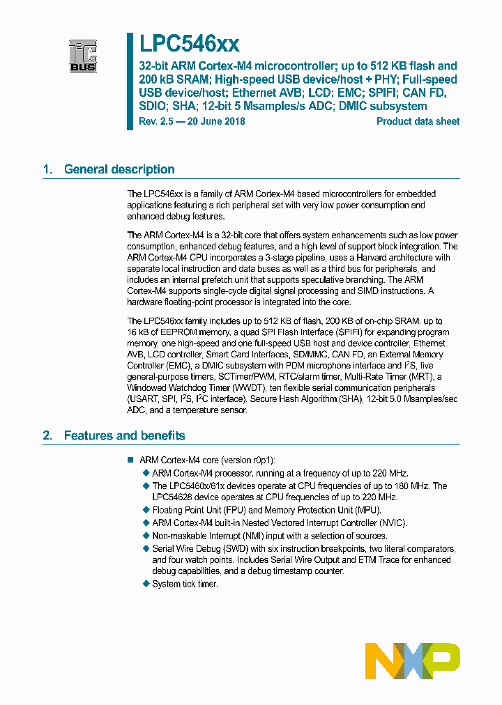 LPC54608J512ET180_9016663.PDF Datasheet