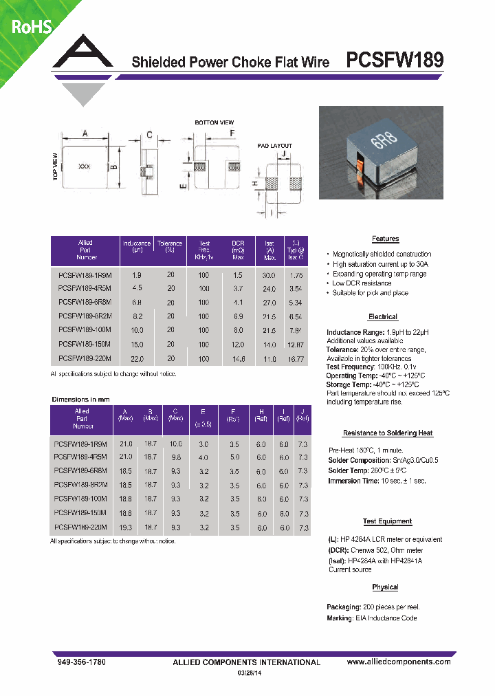 PCSFW189-100M_9016844.PDF Datasheet