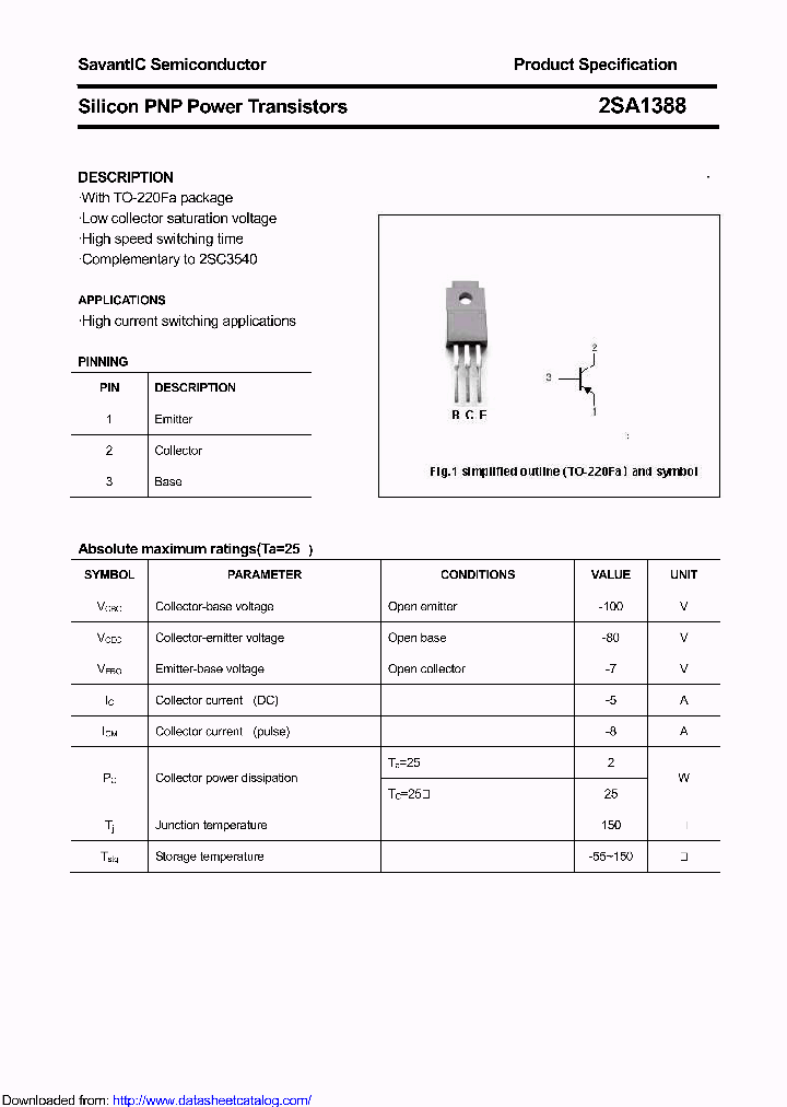 2SA1388_9016985.PDF Datasheet