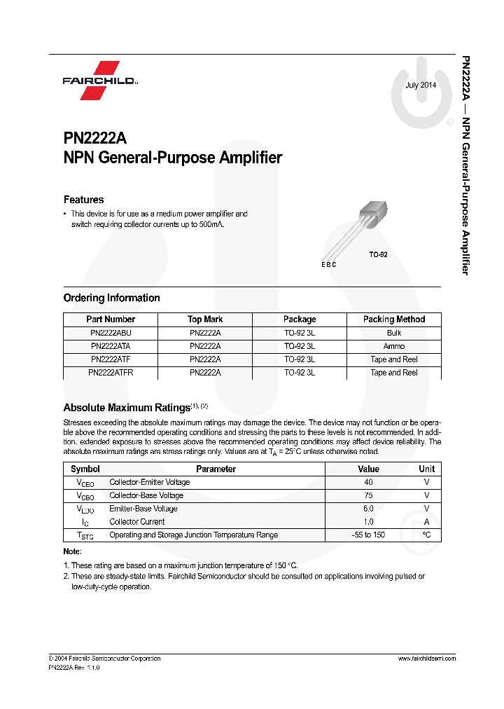 PN2222ATFR_9017112.PDF Datasheet