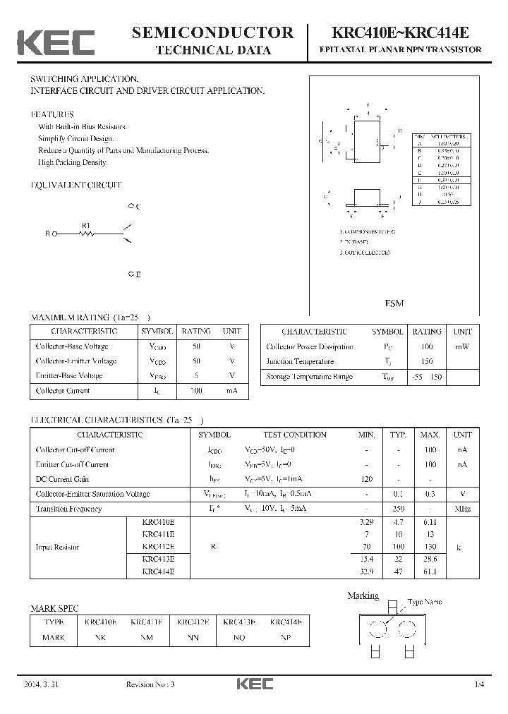 KRC410E_9017456.PDF Datasheet