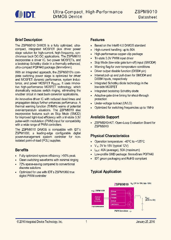 ZSPM9010_9017525.PDF Datasheet