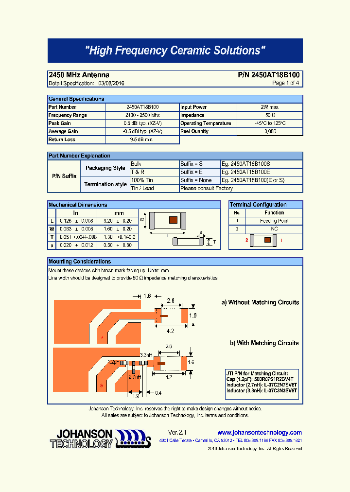2450AT18B100E_9017556.PDF Datasheet