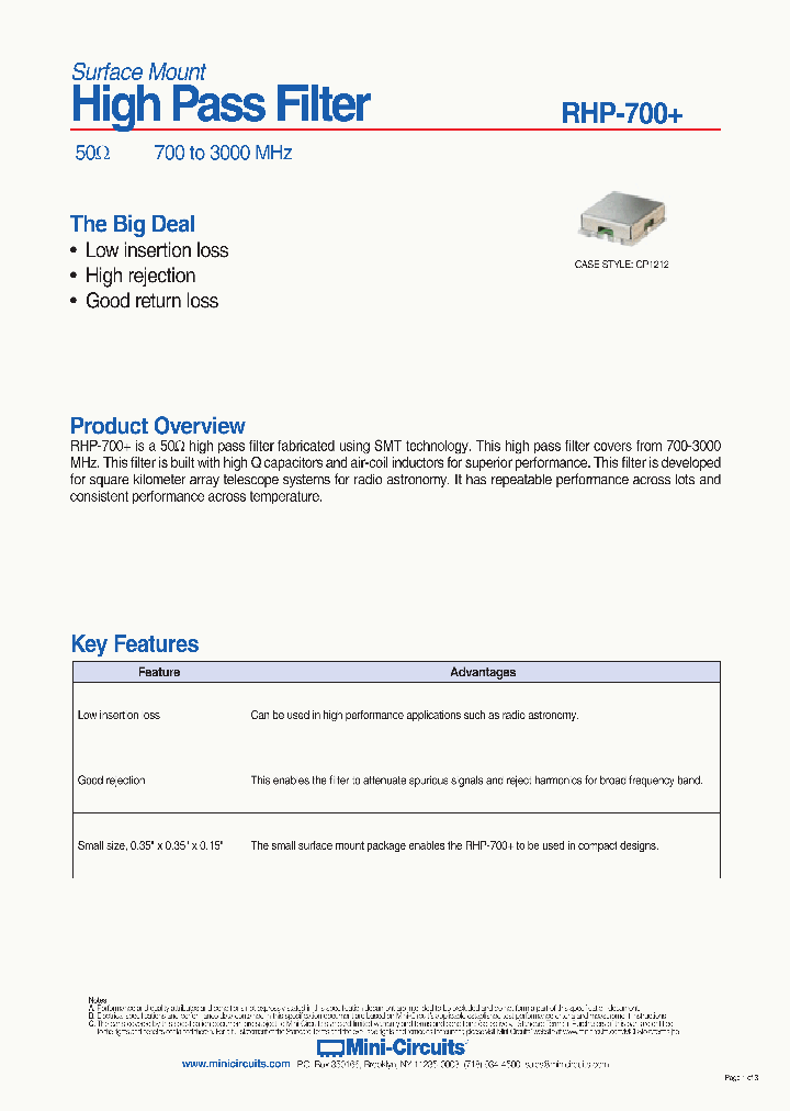RHP-700_9017569.PDF Datasheet