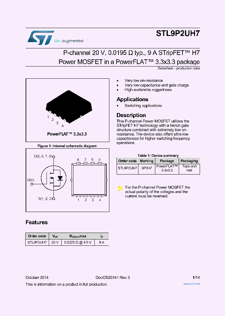 STL9P2UH7_9017725.PDF Datasheet