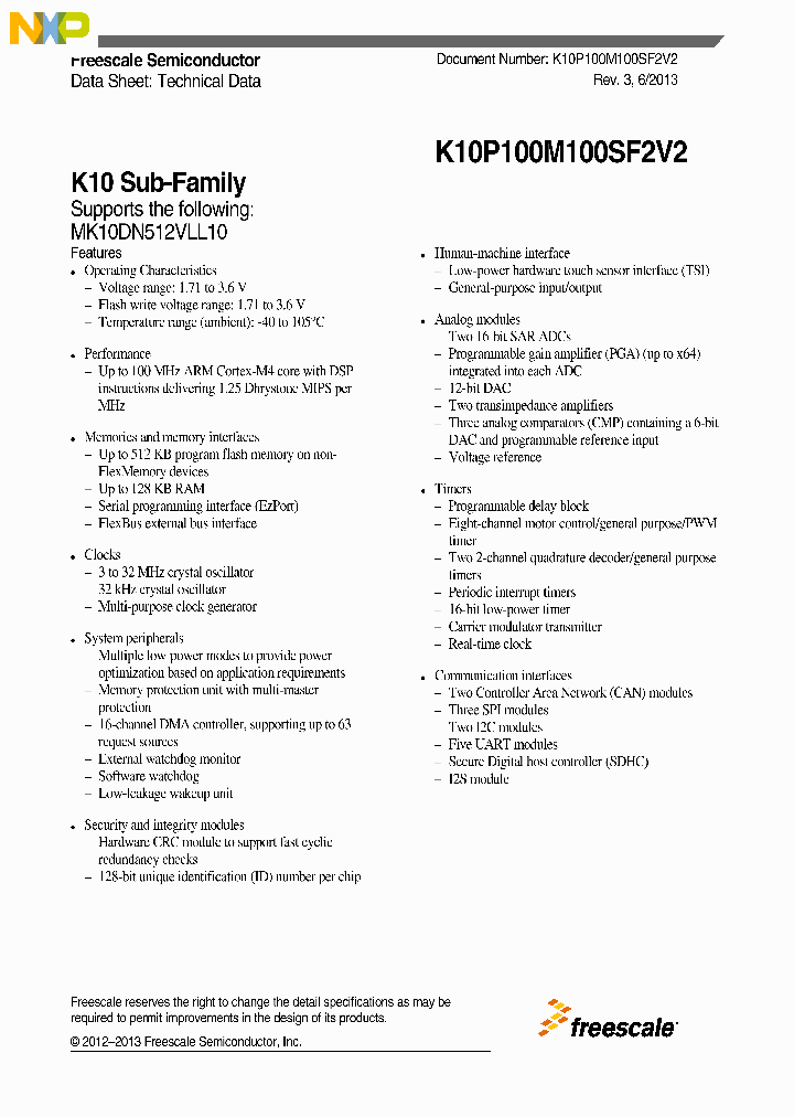 MK10DN512VLL10_9017770.PDF Datasheet
