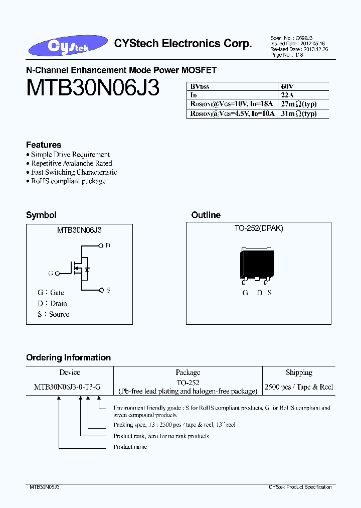 MTB30N06J3_9017843.PDF Datasheet