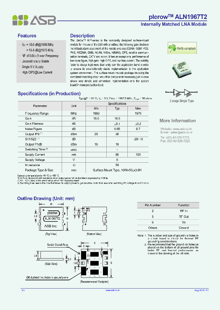 ALN1967T2_9017885.PDF Datasheet