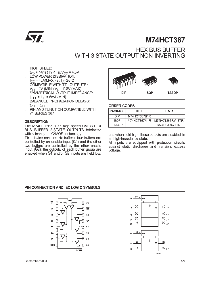 M74HCT367TTR_9017874.PDF Datasheet