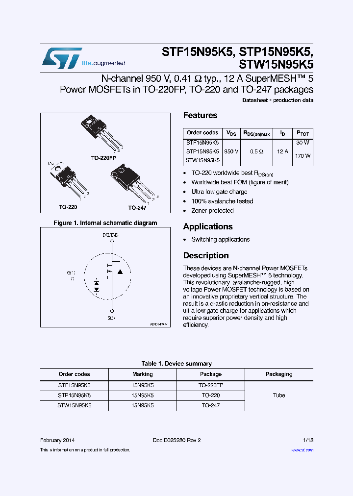 STW15N95K5_9018248.PDF Datasheet