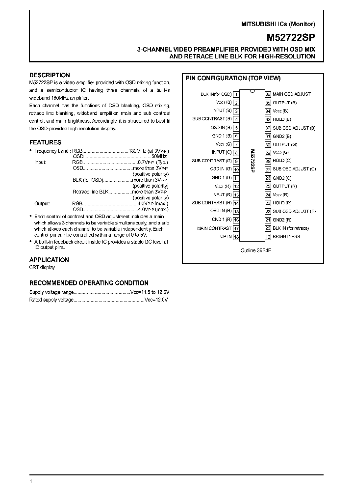 M52722SP_9018585.PDF Datasheet