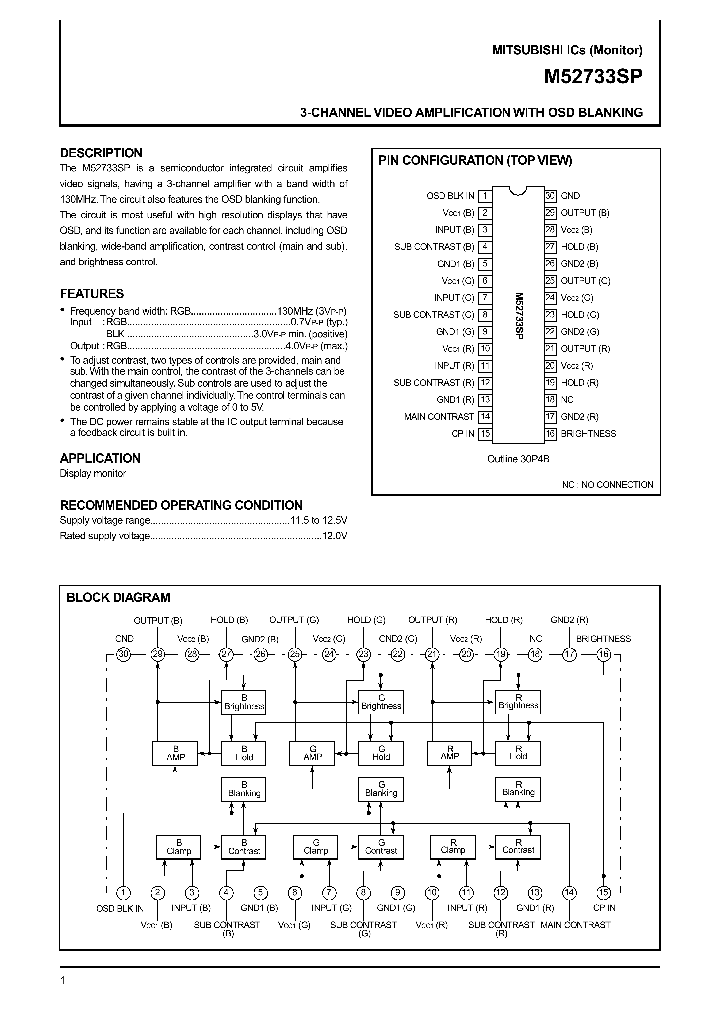 M52733SP_9018587.PDF Datasheet