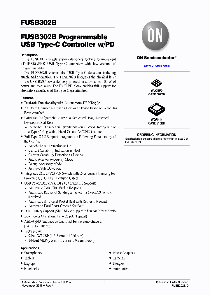 FUSB302B_9018932.PDF Datasheet
