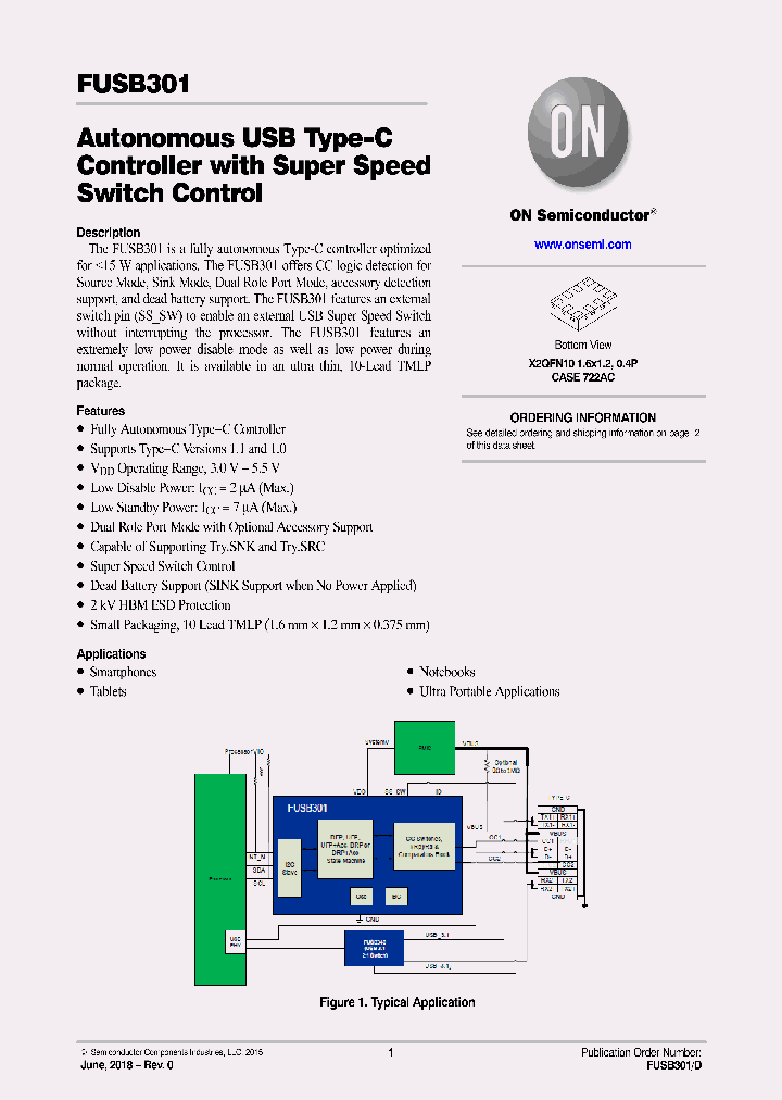 FUSB301_9018928.PDF Datasheet