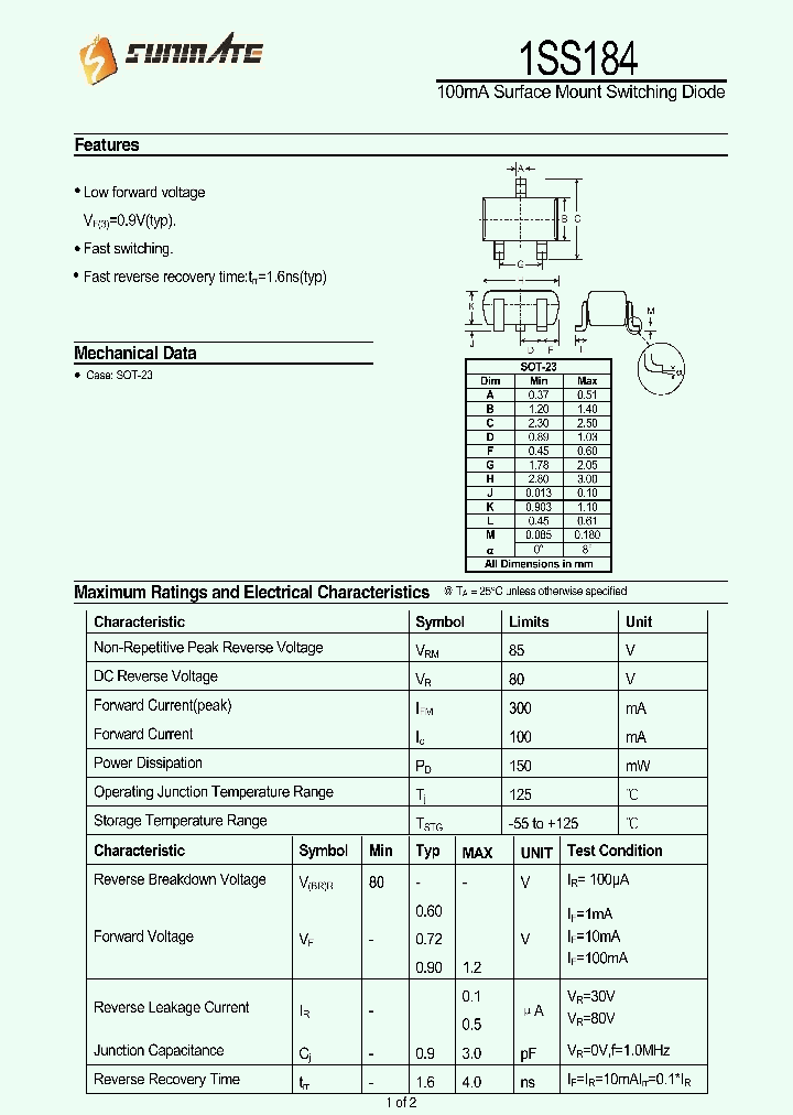 1SS184_9019062.PDF Datasheet