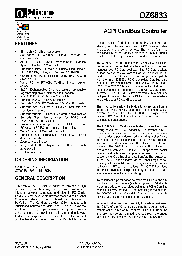 OZ6833B_9019188.PDF Datasheet