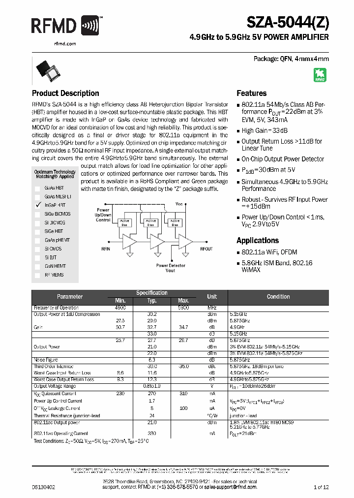 SZA5044Z-EVB1_9019612.PDF Datasheet
