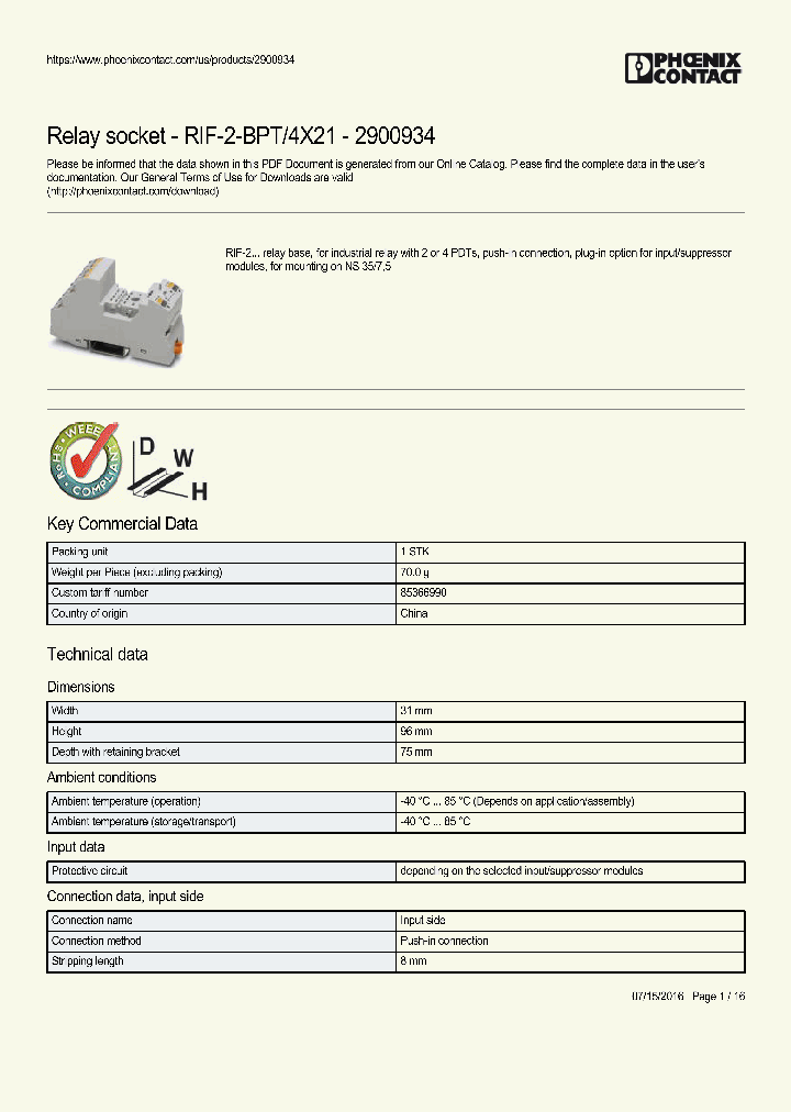RIF-2-BPT_9019665.PDF Datasheet