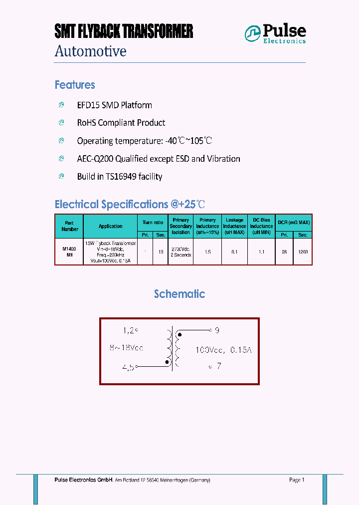 M1400_9020109.PDF Datasheet