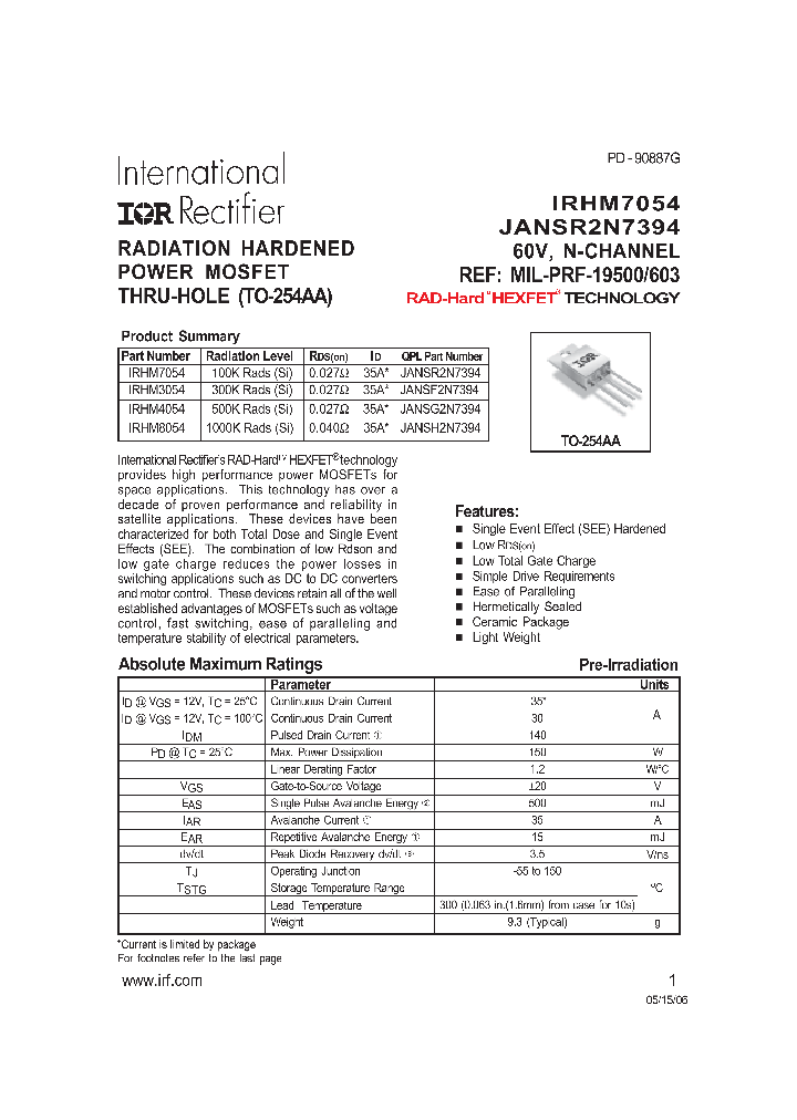 IRHM7054_9020261.PDF Datasheet