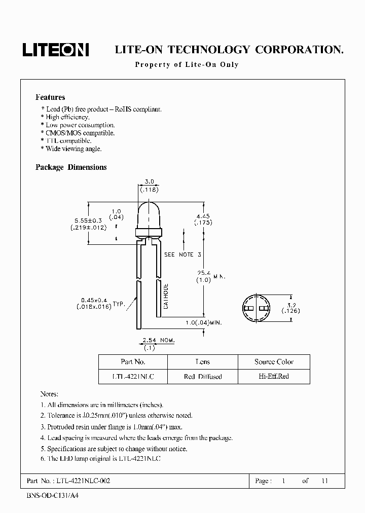 LTL-4221NLC_9020295.PDF Datasheet