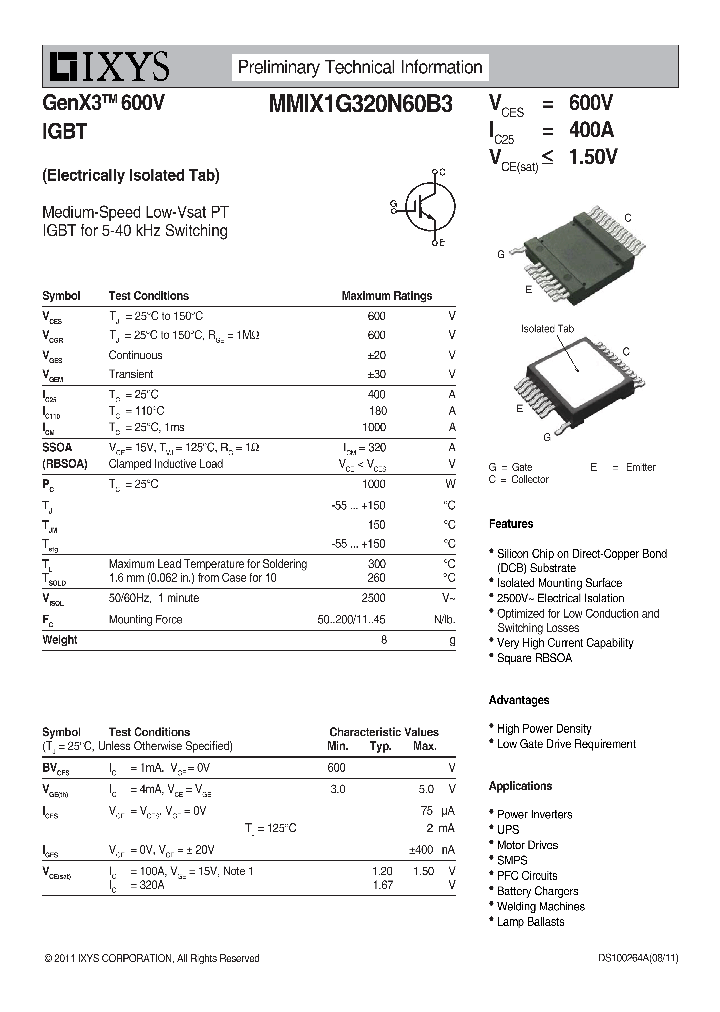 MMIX1G320N60B3_9020330.PDF Datasheet