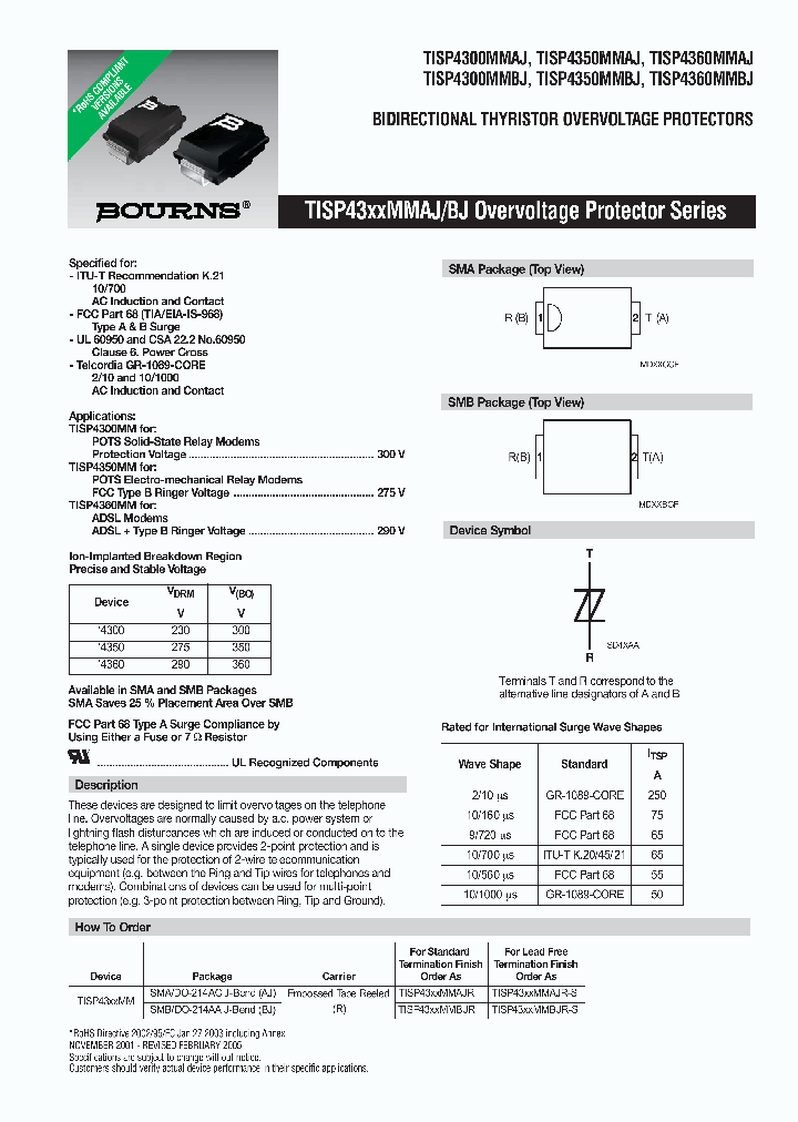 TISP4360MMAJR_9020352.PDF Datasheet