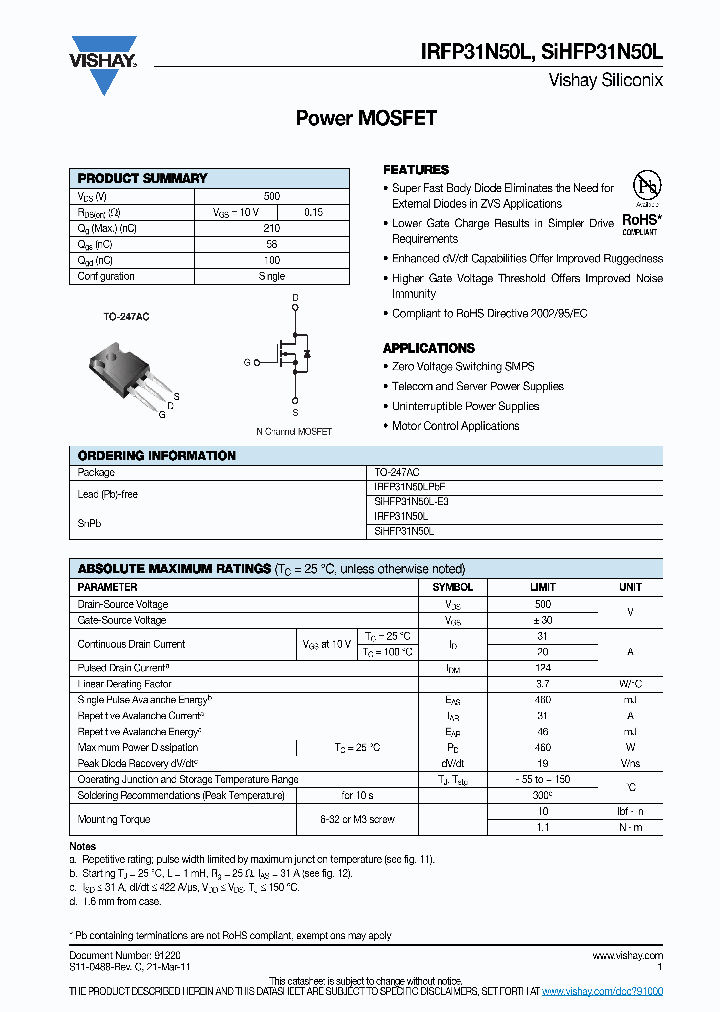 IRFP31N50L-17_9021268.PDF Datasheet