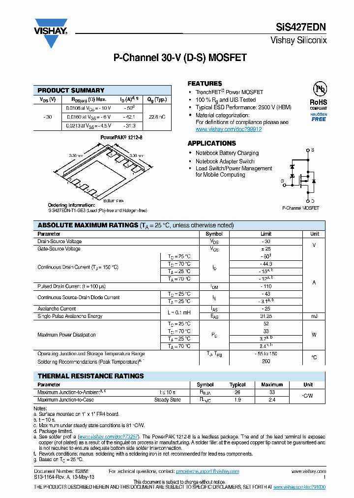 SIS427EDN_9021511.PDF Datasheet