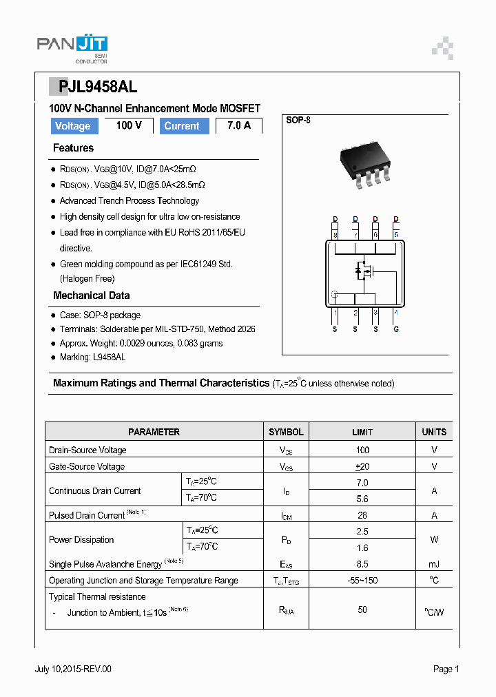 PJL9458AL_9022164.PDF Datasheet