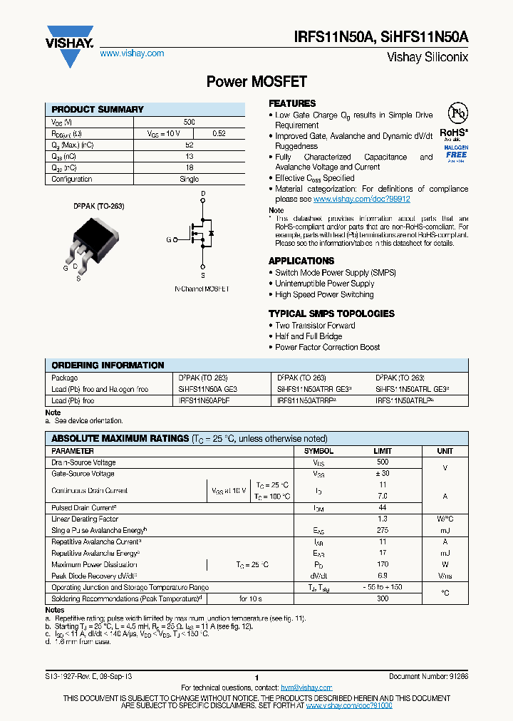IRFS11N50A-17_9022308.PDF Datasheet