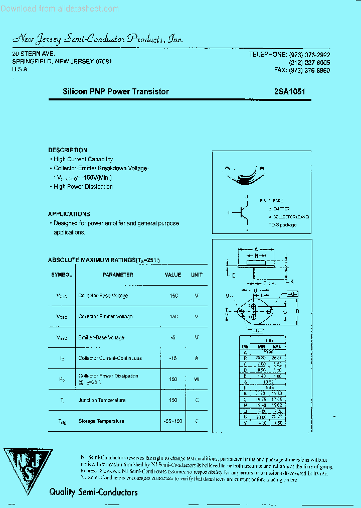 2SA1051_9022307.PDF Datasheet