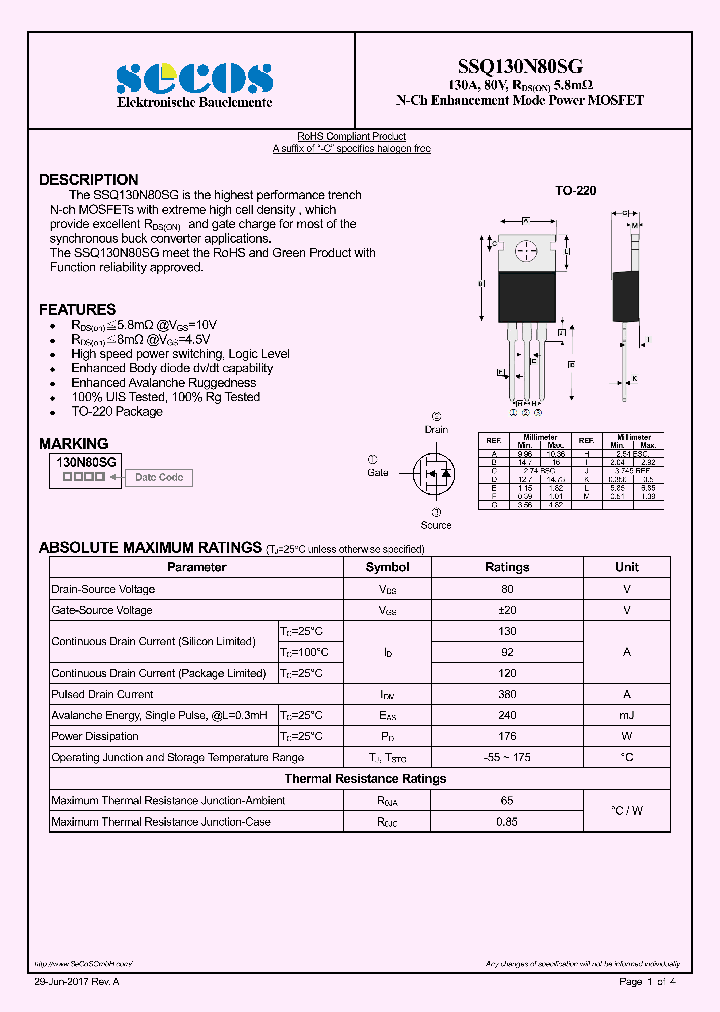 SSQ130N80SG_9023733.PDF Datasheet