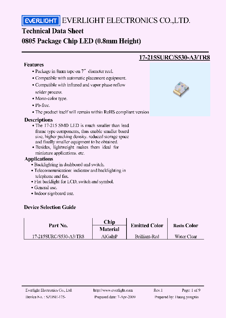 17-215SURC-S530-A3TR8_9024921.PDF Datasheet